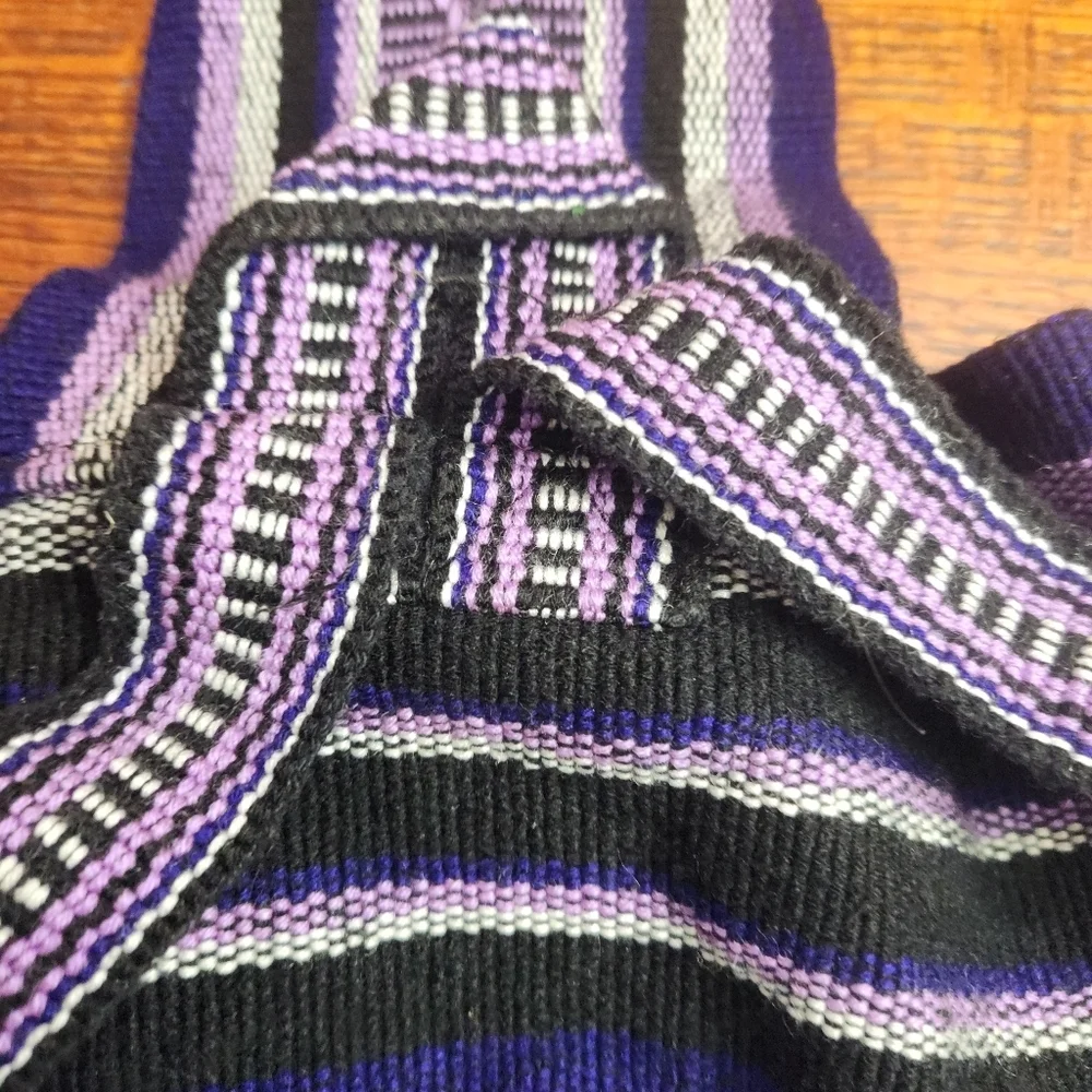 3/$25 Pinzow Purple Boho casual Backpack bag